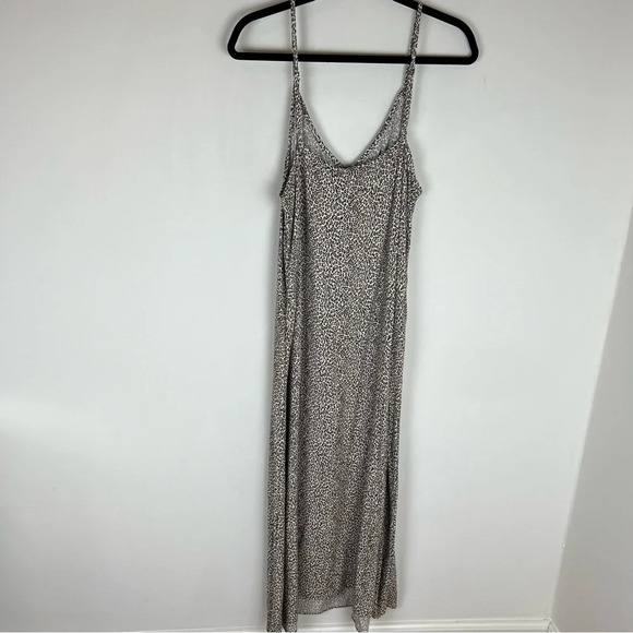JENNI KAYNE Leopard Animal Print Slip Midi Maxi Long Dress Size XL - Picture 6 of 10